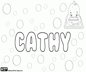 Cathy, diminutive of English origin coloring page