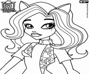 Catrine DeMew, a MonsterHigh student coloring page