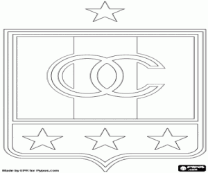 CD Once Caldas emblem coloring page