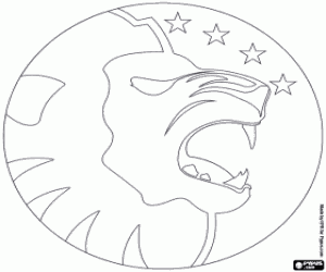CD Olimpia logo coloring page