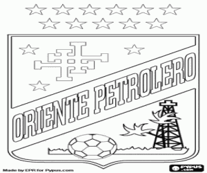 CD Oriente Petrolero badge coloring page