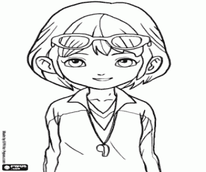 CeliaHills of InazumaEleven coloring page