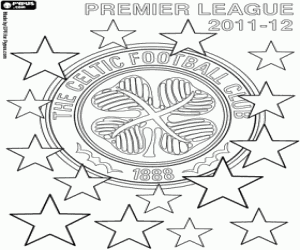 Celtic FC, champion 2011-2012 coloring page