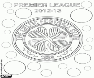 Celtic FC, champion 2012-2013 coloring page