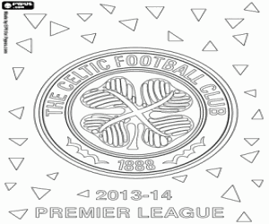 Celtic Glasgow, champion 2013-2014 coloring page