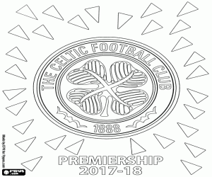 Celtic Glasgow,Premiership 2017-2018 coloring page