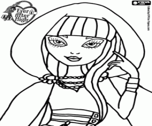 Cerise Hood, Ever After High coloring page