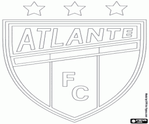 CF Atlante logo coloring page