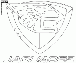 CF Jaguares de Chiapas badge coloring page