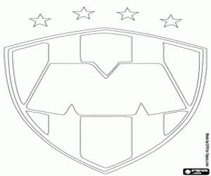 CF Monterrey emblem coloring page
