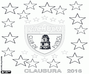 CF Pachuca, champion Clausura 2016 coloring page
