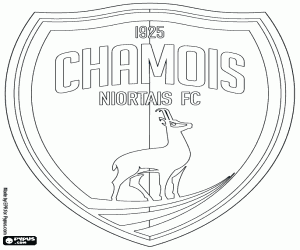 Chamois Niortais FC badge coloring page