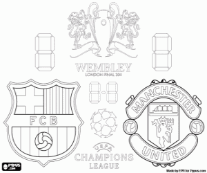 Champions League Final 2010-2011 coloring page