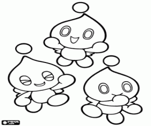 Chao, Sonic's pets coloring page