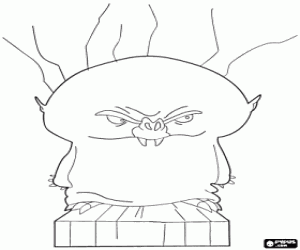 Character of Dragon Hunters coloring page