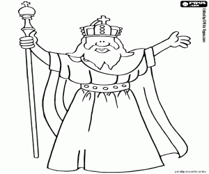 Charlemagne, the powerful Emperor coloring page