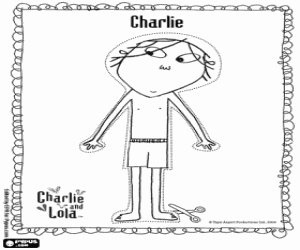 Charlie, to dress the boy coloring page