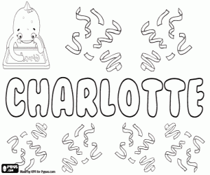 Charlotte, diminutive of Carla coloring page