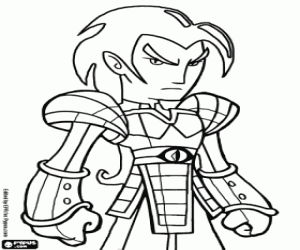 Chase, the enemy of Xiaolin warriors coloring page