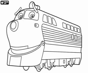 Chatsworth, older train coloring page