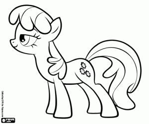 Cheerilee, a pony from the Earth coloring page
