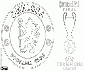 Chelsea, Champions League 2021 coloring page