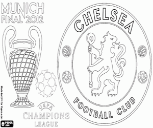 Chelsea FC, Champions 2011-2012 coloring page