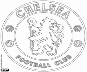 Chelsea FC emblem coloring page