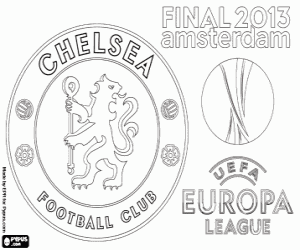 Chelsea FC, Europa League 2012-13 coloring page
