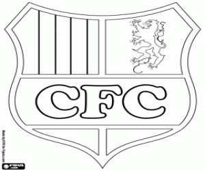 Chemnitzer FC shield coloring page