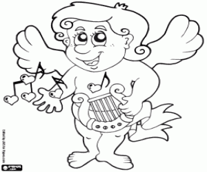 Cherub coloring page