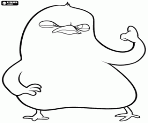 The chick Carlos from Hop coloring page