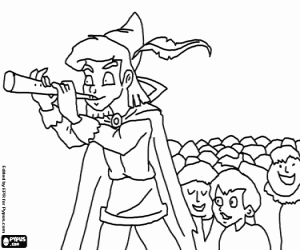 The children of Hamelin coloring page