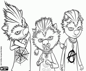 The children of the Werewolf coloring page