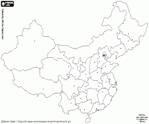 China map coloring page