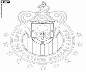 Chivas of Guadalajara emblem coloring page