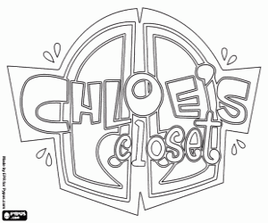 Chloe's Closet logo coloring page