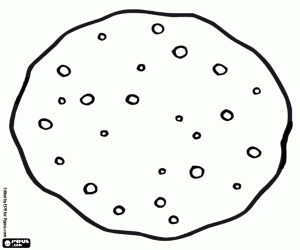 Chocolate chip cookie coloring page