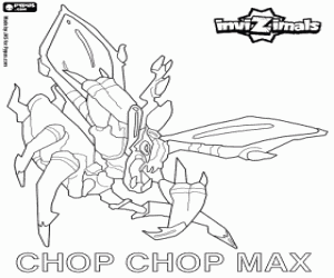 Chop Chop Max, Invizimals insect coloring page