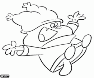 Chowder, the chef apprentice coloring page