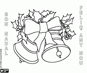 Christmas Bells in catalan coloring page