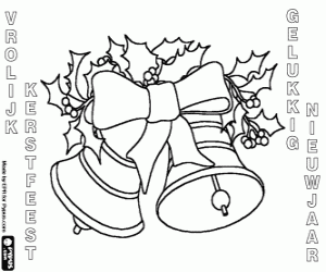 Christmas Bells in Dutch coloring page