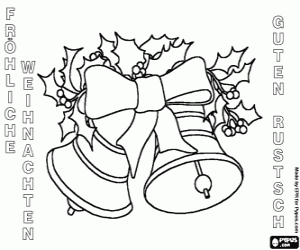 Christmas Bells in German coloring page
