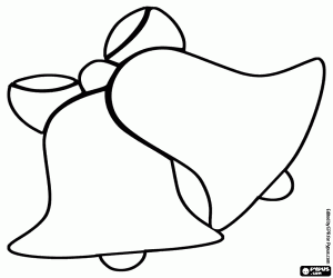Christmas Bells for nice decoration coloring page