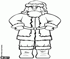 A Christmas character, Santa Claus coloring page