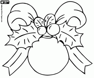 Christmas decorative ball coloring page