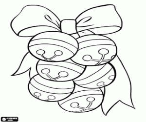 Christmas jingle bells coloring page