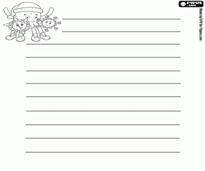 Christmas Letter decorate with Pypus coloring page