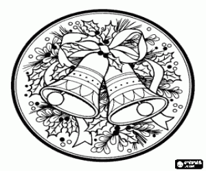 A Christmas Medallion coloring page