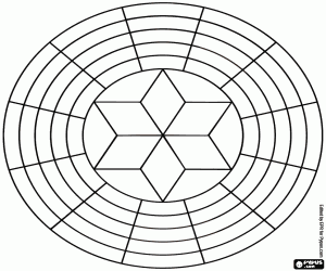 A chromatic circle coloring page
